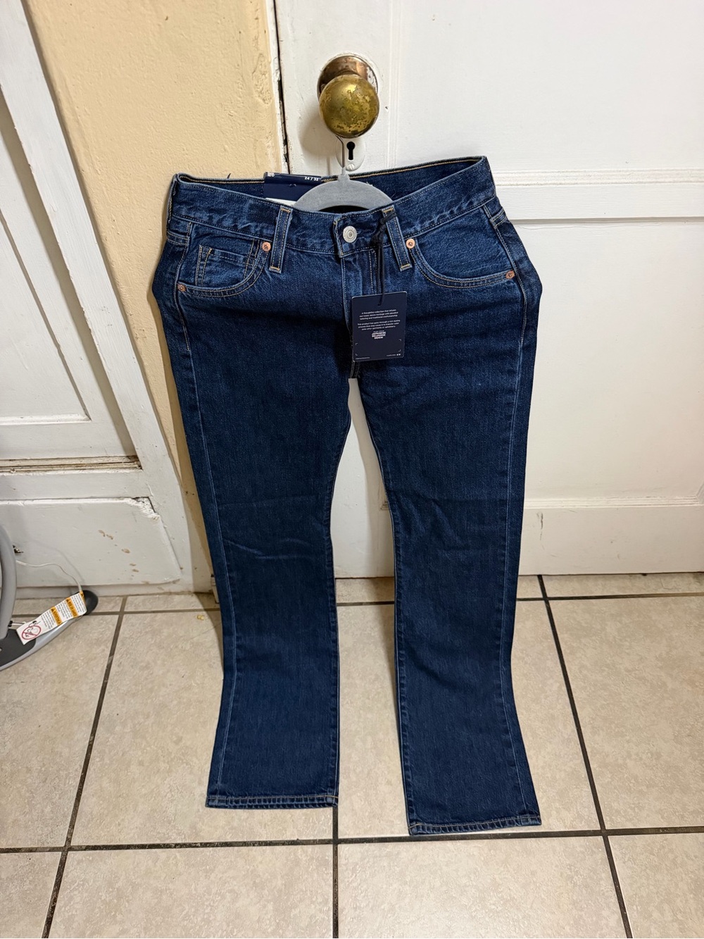 Levi’s Premium Japanese Selvedge Jeans 24/32 Dark Indigo Denim NWT